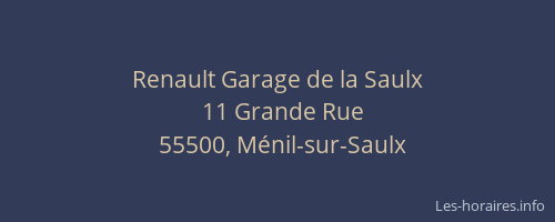 Renault Garage de la Saulx