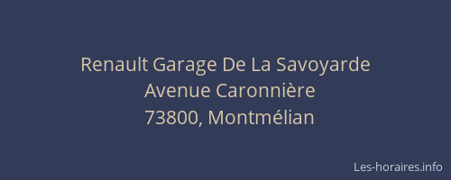 Renault Garage De La Savoyarde