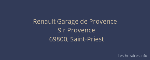 Renault Garage de Provence