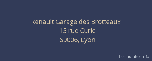Renault Garage des Brotteaux