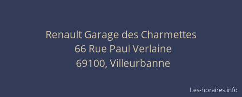 Renault Garage des Charmettes