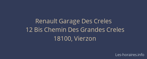 Renault Garage Des Creles