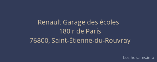 Renault Garage des écoles