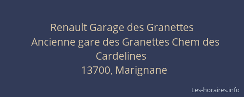 Renault Garage des Granettes