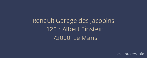 Renault Garage des Jacobins