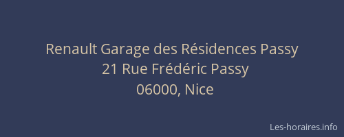 Renault Garage des Résidences Passy