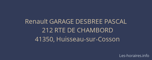 Renault GARAGE DESBREE PASCAL
