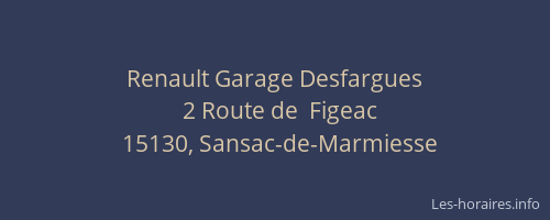 Renault Garage Desfargues