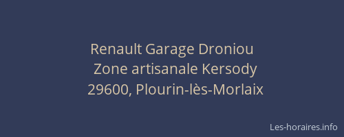 Renault Garage Droniou