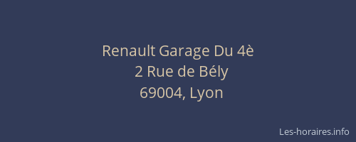Renault Garage Du 4è