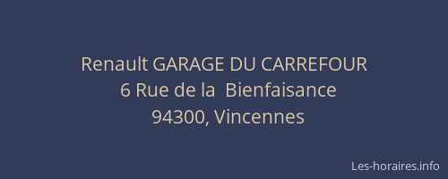Renault GARAGE DU CARREFOUR