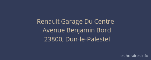 Renault Garage Du Centre