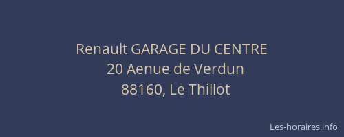 Renault GARAGE DU CENTRE