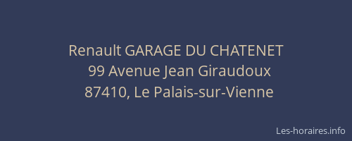 Renault GARAGE DU CHATENET
