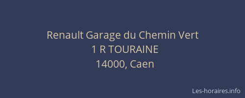 Renault Garage du Chemin Vert