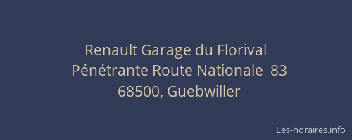 Renault Garage du Florival