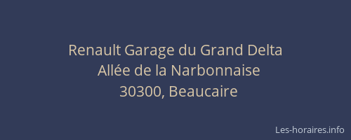 Renault Garage du Grand Delta
