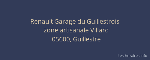 Renault Garage du Guillestrois
