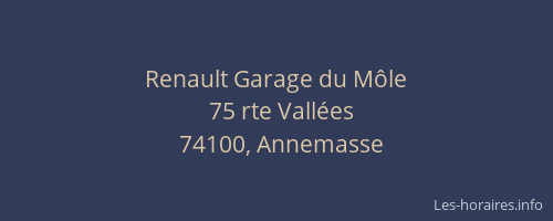 Renault Garage du Môle
