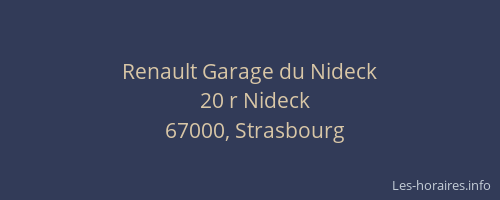 Renault Garage du Nideck