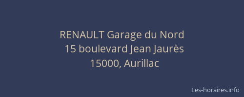 RENAULT Garage du Nord