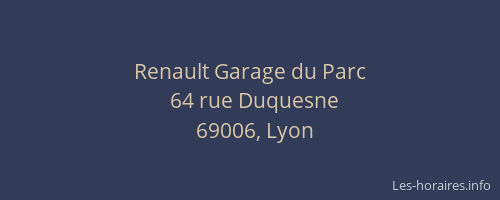 Renault Garage du Parc