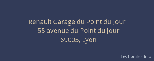 Renault Garage du Point du Jour