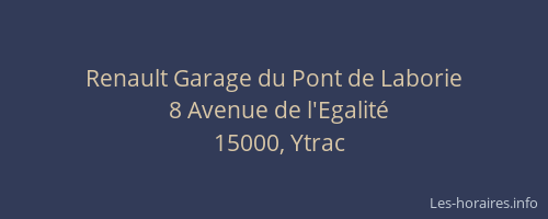 Renault Garage du Pont de Laborie