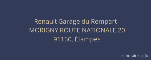 Renault Garage du Rempart