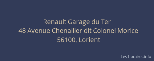 Renault Garage du Ter