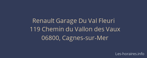 Renault Garage Du Val Fleuri