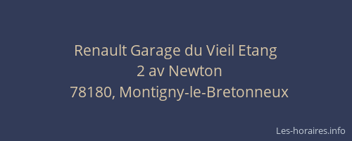 Renault Garage du Vieil Etang