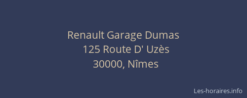 Renault Garage Dumas