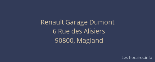 Renault Garage Dumont