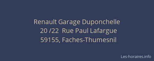 Renault Garage Duponchelle