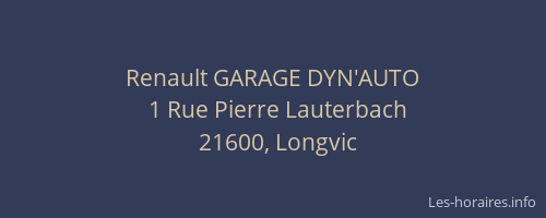 Renault GARAGE DYN'AUTO