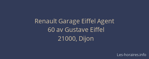 Renault Garage Eiffel Agent