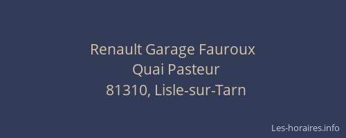 Renault Garage Fauroux