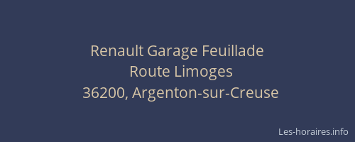 Renault Garage Feuillade