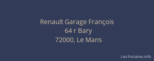 Renault Garage François