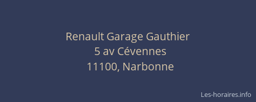 Renault Garage Gauthier