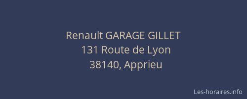 Renault GARAGE GILLET
