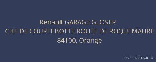 Renault GARAGE GLOSER