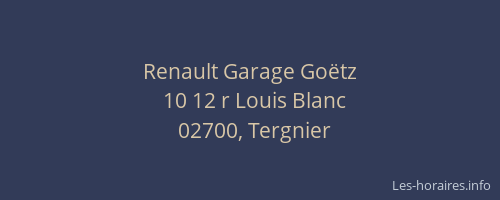 Renault Garage Goëtz