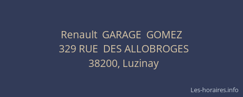 Renault  GARAGE  GOMEZ