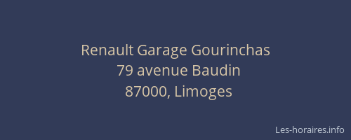 Renault Garage Gourinchas