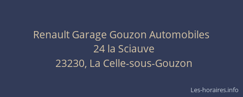 Renault Garage Gouzon Automobiles