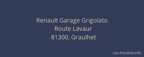 Renault Garage Grigolato