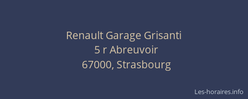 Renault Garage Grisanti