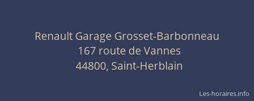 Renault Garage Grosset-Barbonneau